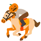 Pferd + Halloweenkürbis