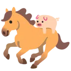Pferd + Schweinegesicht