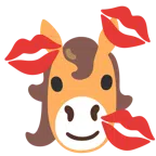 Pferd + Kussabdruck