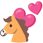 Pferd + zwei Herzen