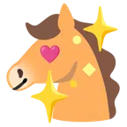 Pferd + funkelndes Herz