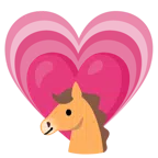 Pferd + wachsendes Herz