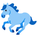 Pferd + blaues Herz