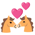 Pferd + kreisende Herzen