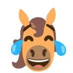 Pferd + Gesicht mit Freudentränen