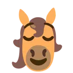 Pferd + erleichtertes Gesicht