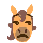 Pferd + verstimmtes Gesicht