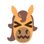 Pferd + verwirrtes Gesicht