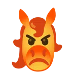 Pferd + schmollendes Gesicht