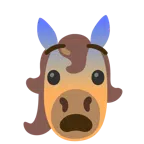 Pferd + ängstliches Gesicht