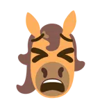 Pferd + müdes Gesicht