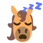 Pferd + schlafendes Gesicht