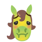 Pferd + würgendes Gesicht