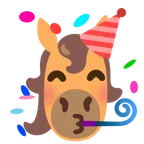 Pferd + Partygesicht
