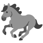 Pferd + graues Herz