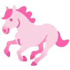 Pferd + pinkes Herz