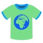 camiseta + globo mostrando Europa e África
