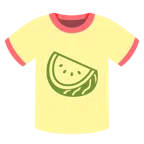 camiseta + melancia