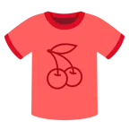 camiseta + cereja