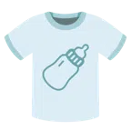 camiseta + mamadeira