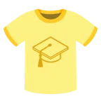 camiseta + chapéu de formatura