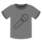 camiseta + microfone