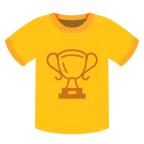 camiseta + troféu