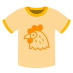 camiseta + galinha