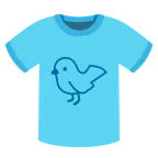 camiseta + pássaro