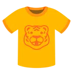 camiseta + rosto de tigre
