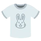 camiseta + rosto de coelho