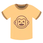 camiseta + rosto de macaco