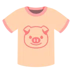 camiseta + rosto de porco