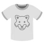 camiseta + rosto de lobo