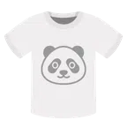 camiseta + rosto de panda