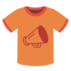 camiseta + megafone