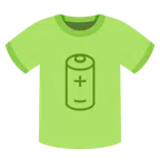 camiseta + pilha