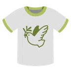 camiseta + pomba branca