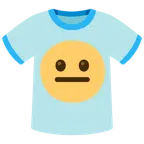 camiseta + rosto neutro