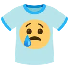 camiseta + rosto chorando