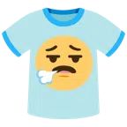 camiseta + rosto exalando