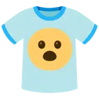 camiseta + rosto com boca aberta