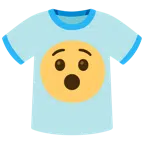 camiseta + rosto surpreso