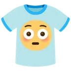 camiseta + rosto ruborizado