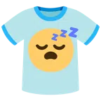 camiseta + rosto dormindo