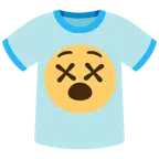 camiseta + rosto atordoado