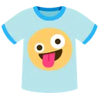 camiseta + rosto bizarro