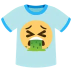 camiseta + rosto vomitando