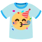 camiseta + rosto festivo