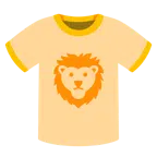 camiseta + rosto de leão